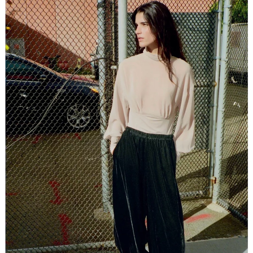 GEORGETTE BACK BODYSUIT